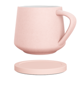 Pastel Avorium mug with matching ceramic coaster.