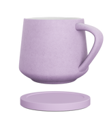Pastel Avorium mug with matching ceramic coaster.
