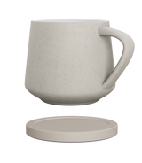 Pastel Avorium mug with matching ceramic coaster.