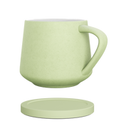 Pastel Avorium mug with matching ceramic coaster.