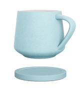 Pastel Avorium mug with matching ceramic coaster.