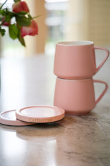 2 x Mug & Coaster Set