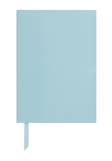 Personalise our blue notebook for the perfect gift