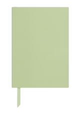 Personalise our green notebook for the perfect gift