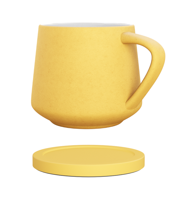 Pastel Avorium mug with matching ceramic coaster. 