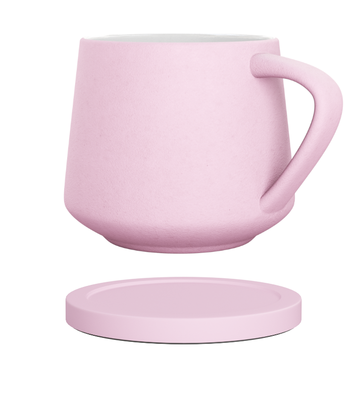 Pastel Avorium mug with matching ceramic coaster. 