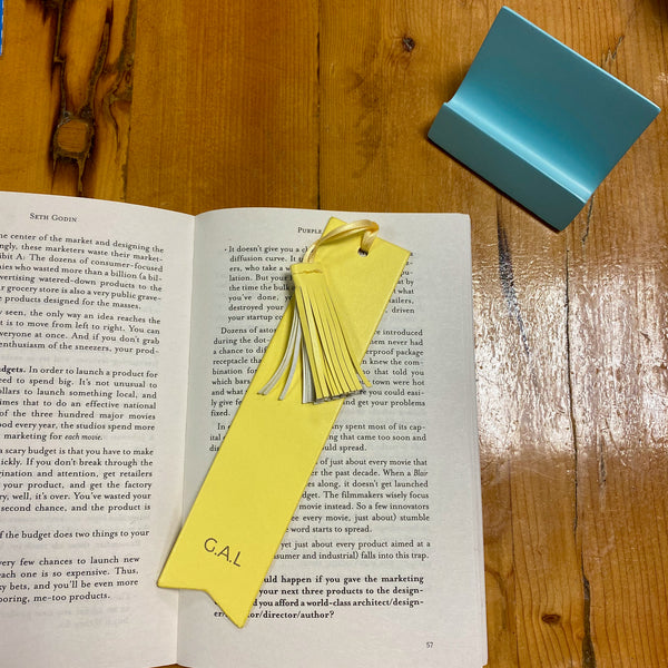 Our bookmarks look great out and about on the go.