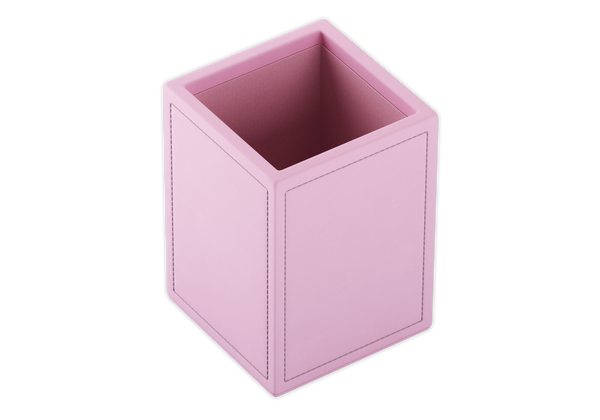 Declutter your desk with a stylish pink pen pot