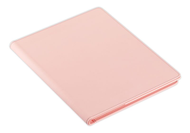 Personalise our peach folio for the perfect gift