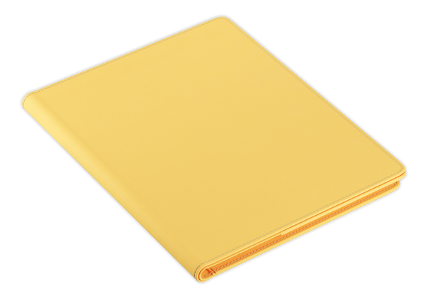 Personalise our yellow folio for the perfect gift