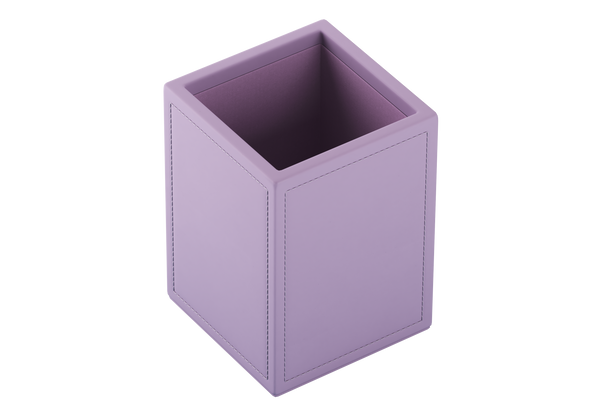 Declutter your desk with a stylish purple pen pot